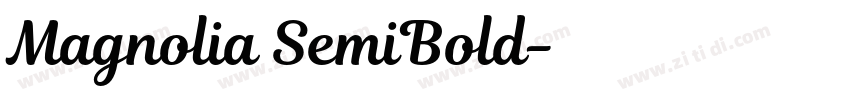 Magnolia SemiBold字体转换